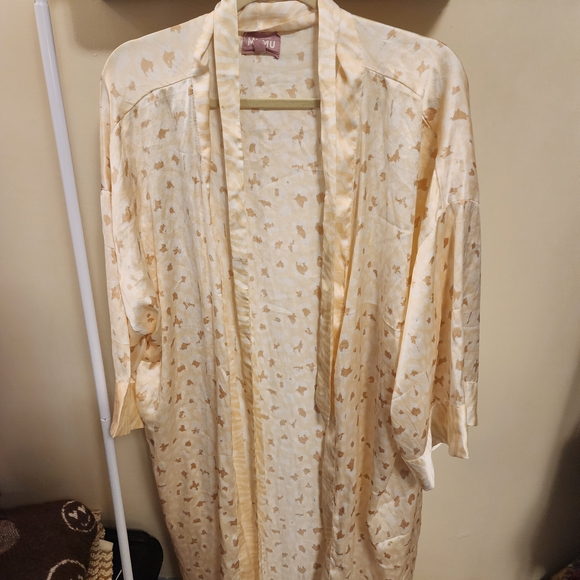 Show Me Your MuMu Beige Patterned Robe - Picture 1 of 4